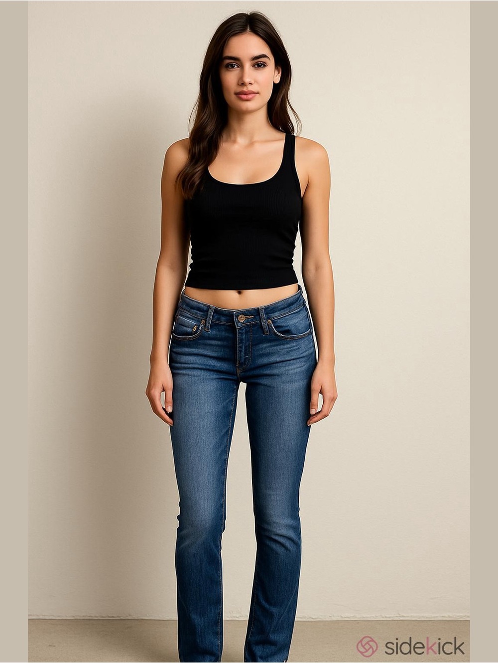 HUDSON Signature Flap Pocket Elm Wash Straight Jeans Womens 26 low rise